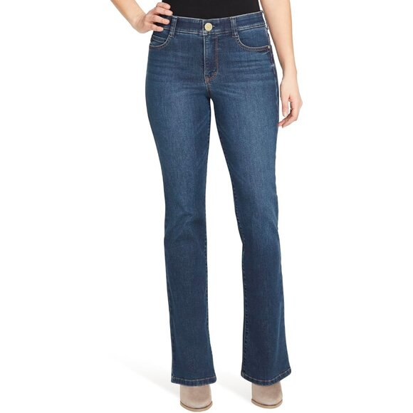 Women's Denim Boot Cut Jeans with Tummy Control Size 6 - Picture 1 of 3